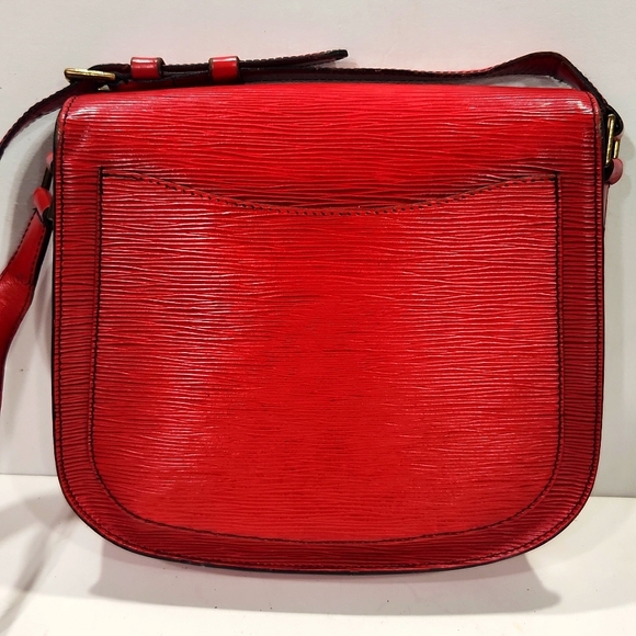 Louis Vuitton Epi Saint Cloud GM Red Crossbody Shoulder Bag Authentic - Picture 6 of 16